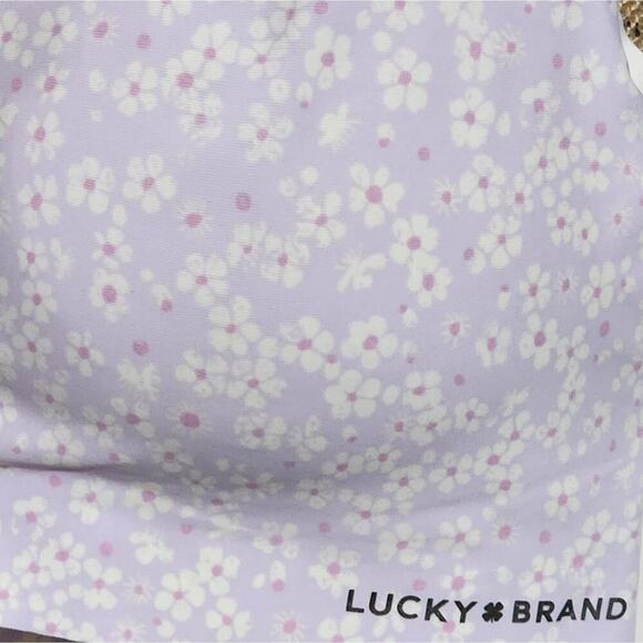 Lucky brand 3Pk Floral Laser Cut active Sports Lounge Bras Bralettes XL Med new - Picture 6 of 7